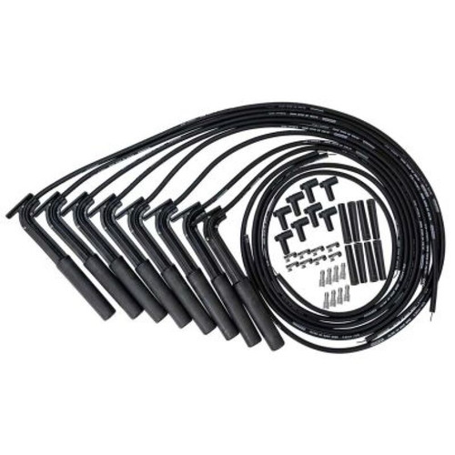 Moroso Universal Ultra 40 Long Handle Hemi Plug Ends Black Remote Coils Wire Set - 73854 User 1