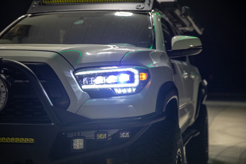 AlphaRex 19-22 Ram 1500 LUXX LED Projector Headlights Alpha Black - 880575