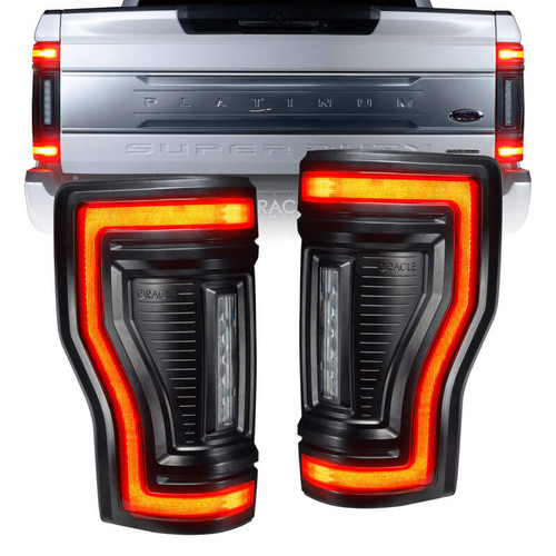 Oracle Lighting 17-22 Ford F-250/350 (Black Series) Flush Mount LED Tail Lights SEE WARRANTY - 5896-504-T Photo - Primary