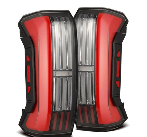 AlphaRex 22-24 Toyota Tundra NOVA-Series Prismatic LED Tail Lights - Black/Red - 673002 Photo - Primary