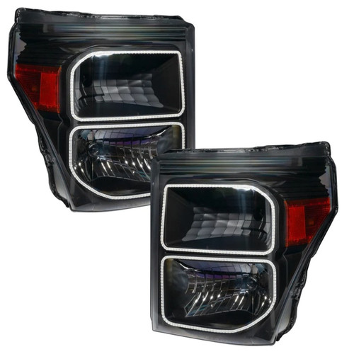 Oracle 11-16 Ford F250/350 LED HL - Black - ColorSHIFT w/ BC1 Controller - 8159-335 User 1