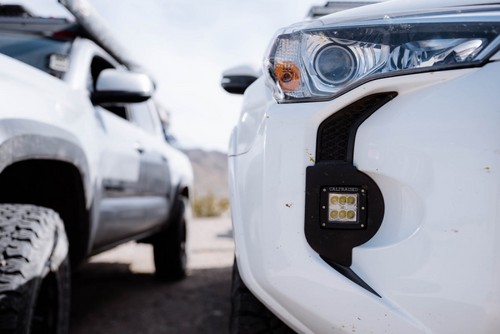 Cali Raised 14-24 Toyota 4Runner Led Fog Light Pod Rep Brackets Kit - Brackets W/ 3X2 18W Amber Pods - CR2554 Photo - Primary