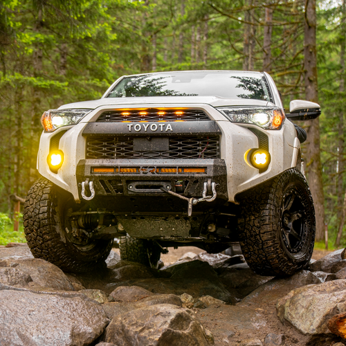 Cali Raised 14-24 Toyota 4Runner Stealth Bumper - No Bull Bar / 32In Led Bar Spot W/ Small Switch - CR3767 Photo - Primary