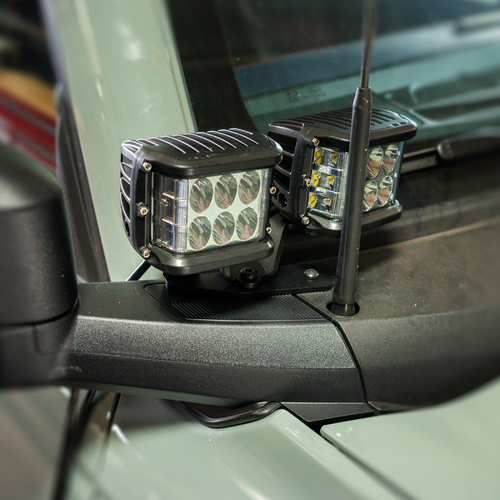 Cali Raised 2021+ Ford Raptor Ditch Light Mount Kit - 2 27W Side Projecting Led Pods / No - CR4038 Photo - Primary