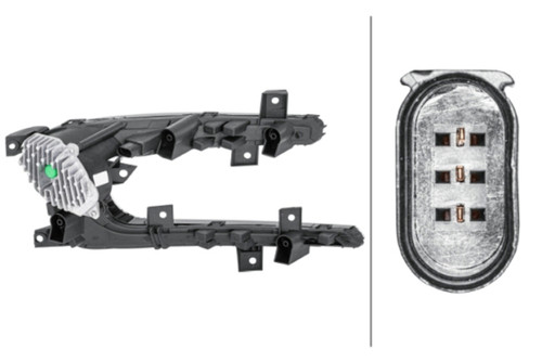 Hella 2015-2019 Volkswagen e-Golf Daytime Running Light Left - 354843171 Photo - Primary