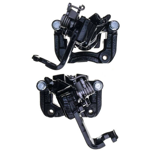 Power Stop 04-08 Acura TSX Rear Black Caliper - Pair w/Bracket - S2068BLK
