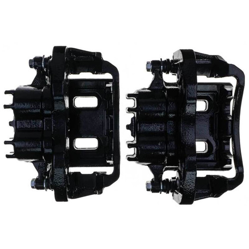 Power Stop 00-05 Ford Excursion Rear Black Caliper - Pair w/Bracket - S4752BLK