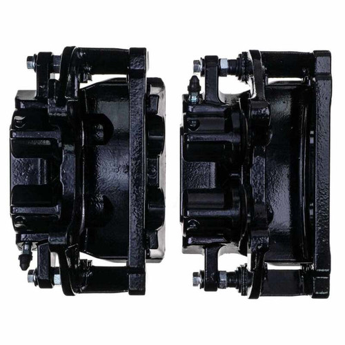 Power Stop 2014 Chrysler 200 Front Black Caliper - Pair w/Bracket - S5016ABLK