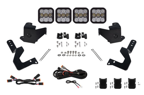 Diode Dynamics 2024 Toyota Tacoma SS5 Grille CrossLink Lightbar Kit - Sport White Combo - DD8027 Photo - Primary