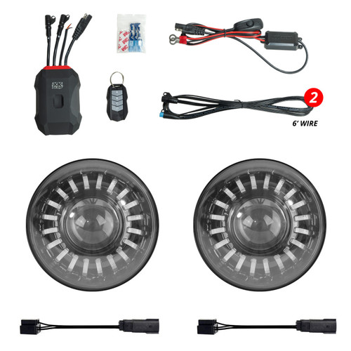 XK Glow 2019+ Jeep Wrangler JL/JT 7in Headlight XKmax RGBW Kit w/ Mnt Brkt App Cntrl 2pc - MX-7IN-JP-KIT-JL User 1