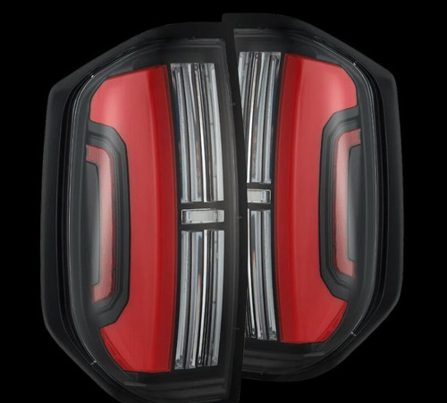AlphaRex 14-21 Toyota Tundra Nova-Series LED Tail Lights - Black Red - 672052 Photo - Primary