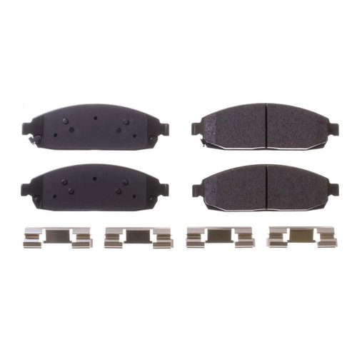 Power Stop 06-10 Jeep Commander Front Z17 Evolution Ceramic Brake Pads w/Hardware - 17-1080