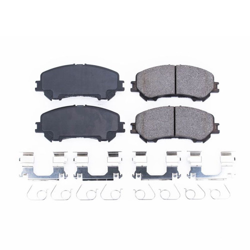 Power Stop 14-19 Nissan Rogue Front Z17 Evolution Ceramic Brake Pads w/Hardware - 17-1737 Power Stop 14-19 Nissan Rogue Front Z17 Evolution Ceramic Brake Pads w/Hardware - 17-1737