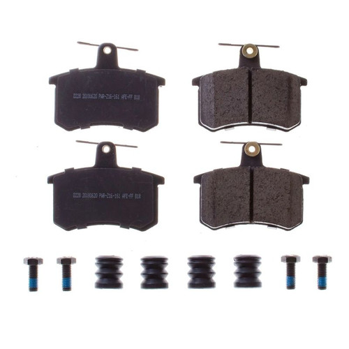Power Stop 88-92 Audi 80 Rear Z17 Evolution Ceramic Brake Pads w/Hardware - 17-228