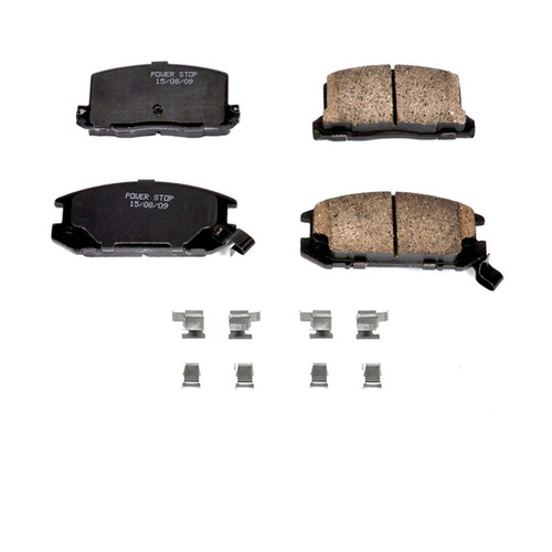 Power Stop 85-89 Toyota MR2 Rear Z17 Evolution Ceramic Brake Pads w/Hardware - 17-309