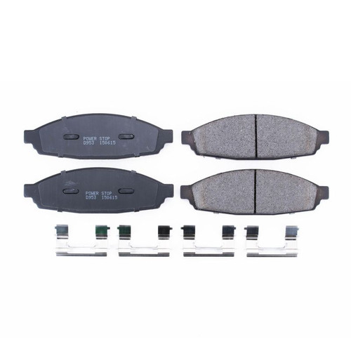 Power Stop 03-05 Lincoln Aviator Front Z17 Evolution Ceramic Brake Pads w/Hardware - 17-953 Power Stop 03-05 Lincoln Aviator Front Z17 Evolution Ceramic Brake Pads w/Hardware - 17-953
