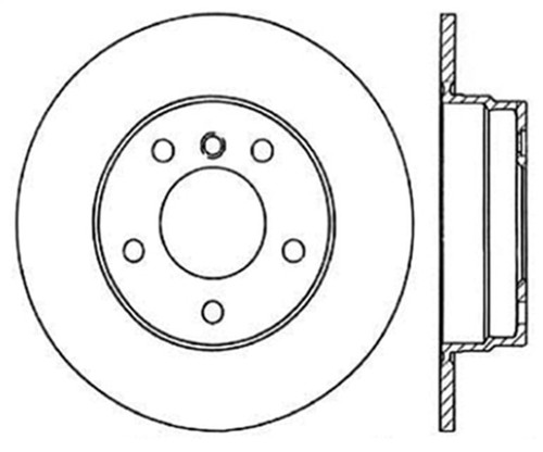 Stoptech 92-99 BMW 318i Cryo Sport Slot Rear Left Brake Rotor - 126.34030CSL Photo - Primary