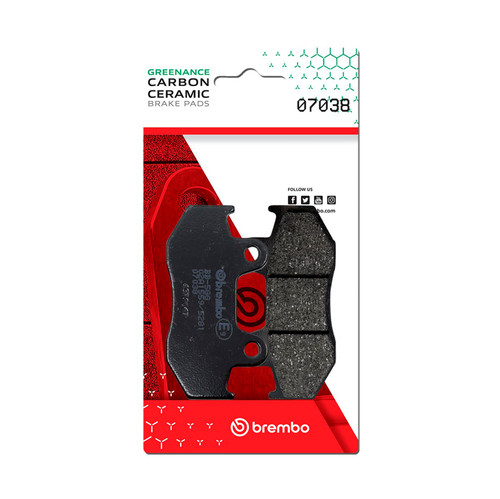 Brembo OE Honda Ch/Honda Ses/Honda Ps/Honda Sh/Honda Lead Carbon Ceramic Brake Pad - Front - 07038 User 1