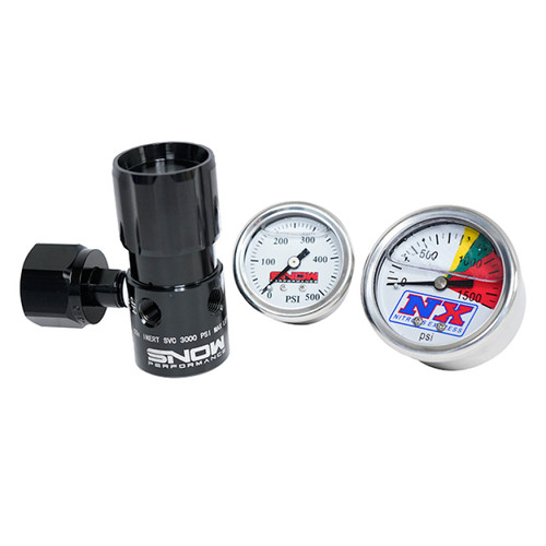Snow Performance Billet Adjustable (0-475PSI) CO2 Regulator w/Gauges - SNO-354G User 1