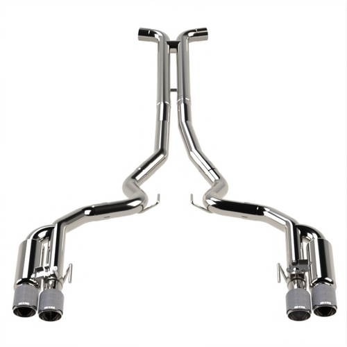 Kooks 18-24 Ford Mustang GT 5.0 3in. Valved Shotgun Cat-Back Exhaust - Carbon Tips - 11514520 Photo - Primary