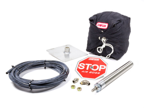 Simpson Safety 42041BK Drag Parachute - 10 ft Air Boss Pneumatic Launcher - Black Nylon