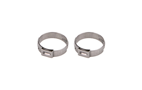 Redhorse Performance 420-10 Hose Clamp - 10 AN Stainless Steel Push Lock Clamp Pair