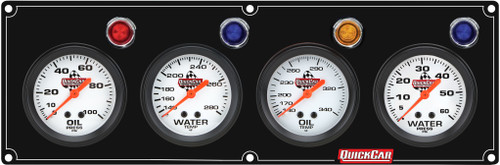QUICKCAR RACING PRODUCTS 61-6723 Gauge Panel Assembly - Legend Series with White Face