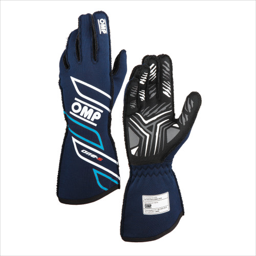 OMP Racing One-S Driving Gloves IB0-0778-A01-244-L - FIA Approved Fire Retardant Fabric
