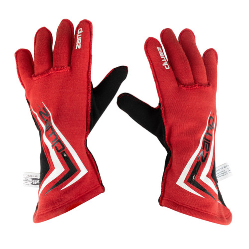 ZAMP ZR-60 Driving Gloves - SFI 3.3/5 - Fire Retardant - Silicone Palm - Small - Red