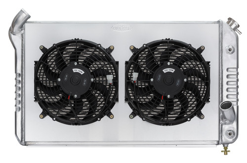 69-72 Corvette Radiator w/ Dual 12in Fan Kit