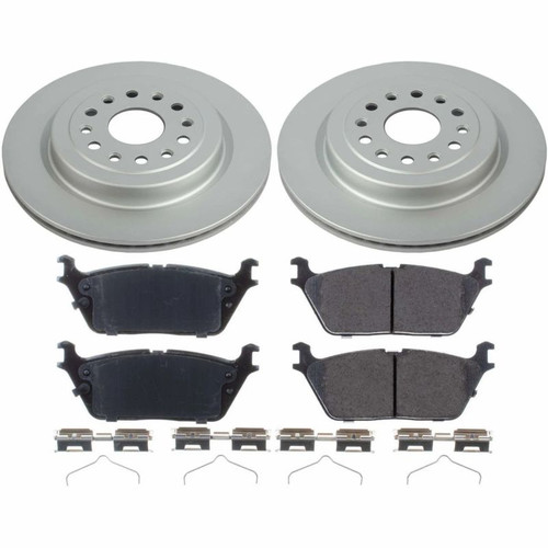 Power Stop 2019 Ram 1500 Rear Z17 Evolution Geomet Coated Brake Kit - CRK8184 Power Stop 2019 Ram 1500 Rear Z17 Evolution Geomet Coated Brake Kit - CRK8184