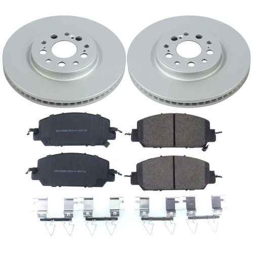 Power Stop 17-19 Honda Clarity Front Z17 Evolution Geomet Coated Brake Kit - CRK8295 Power Stop 17-19 Honda Clarity Front Z17 Evolution Geomet Coated Brake Kit - CRK8295