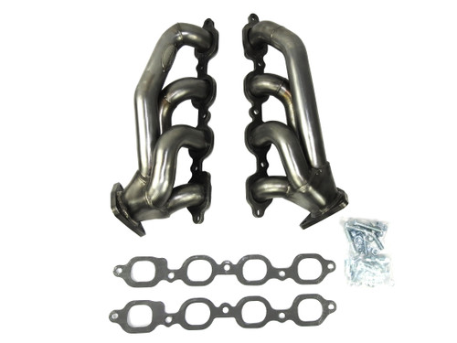 JBA Headers & Manifolds #1850S-5 - JBA Cat4Ward® Header 19-23 GM Truck 5.3/6.2L DFI 1 3/4" Primary Raw 409 1850S-5