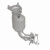 Magnaflow 19-22 Subaru Ascent 2.4L OEM Grade Federal / EPA Compliant Manifold Catalytic Converter - 290110 360 Degree Image Set