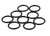 6an O-Rings - Viton 10pk