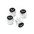 Vossen Classic V Valve Stem Cap Set - Chrome/Black - ST-VALVE-STEM CAP-4 Photo - Primary