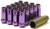 Wheel Mate Muteki SR48 Open End Lug Nuts - Purple 12x1.25 48mm - 32905L Photo - Primary