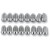 Raceline Conical Lug Nuts - 10mm x 1.25 - 16 Pack - Chrome - RLUG-BX14C User 1