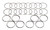 HASTINGS SBC Piston Ring Set for 4.040 Inch Bore - Standard Tension Iron Rings Part #2M4860040