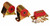 Prothane Jeep Motor & Trans Mount Kit - Red - 1-1906 User 1
