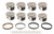 ICON Pistons SBC FT Elite Forged Flat Top Piston Kit for 4.020 in Bore - Wissota Spec