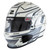ZAMP RZ-70S Full Face Helmet with Snell SA2025 Certification – Medium, White and Gray