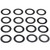 MELLING Valve Spring Shim Set – 0.015 inch Thickness, 1.246 inch Outer Diameter, 0.814 inch Inner Diameter
