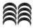 King Bearings CR 439XPC STDX Connecting Rod Bearing Set for Honda B18A1/B18B1 - Coated, Extra Oil Clearance