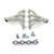 Dougs Headers & Manifolds #D3331 - Doug's Headers D3331 1 5/8" 4-Tube Manifold Replacement Header Chevrolet Corvette LS1 97-99 Metallic Ceramic C