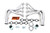 Dougs Headers & Manifolds #D3347 - Doug's Long Tube Header Various Models 4.8-6.2 LS Engine Swap Mustang II Suspension 1 3/4" Primary 3" Collecto