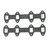 Dougs Exhaust Gaskets #HG9203 - Doug's Premium Header Gasket Ford Pair 390-428 FE 8 bolt 1 3/4" Rectangle Port HG9203