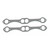 Patriot Exhaust Gaskets #H7585 - Patriot Standard Header Gasket Chevrolet Pair 265-400 SBC Oval Port H7585