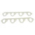 Patriot Exhaust Gaskets #H7591 - Patriot Standard Header Gasket Ford Pair 429-460 BBF Oval Port H7591