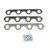 Patriot Headers & Manifolds #H7841 - Patriot Exhaust H7841 Header Flange Pair Ford Small Block Tube Diameter 1 5/8 - 1 3/4 Rectangular Port